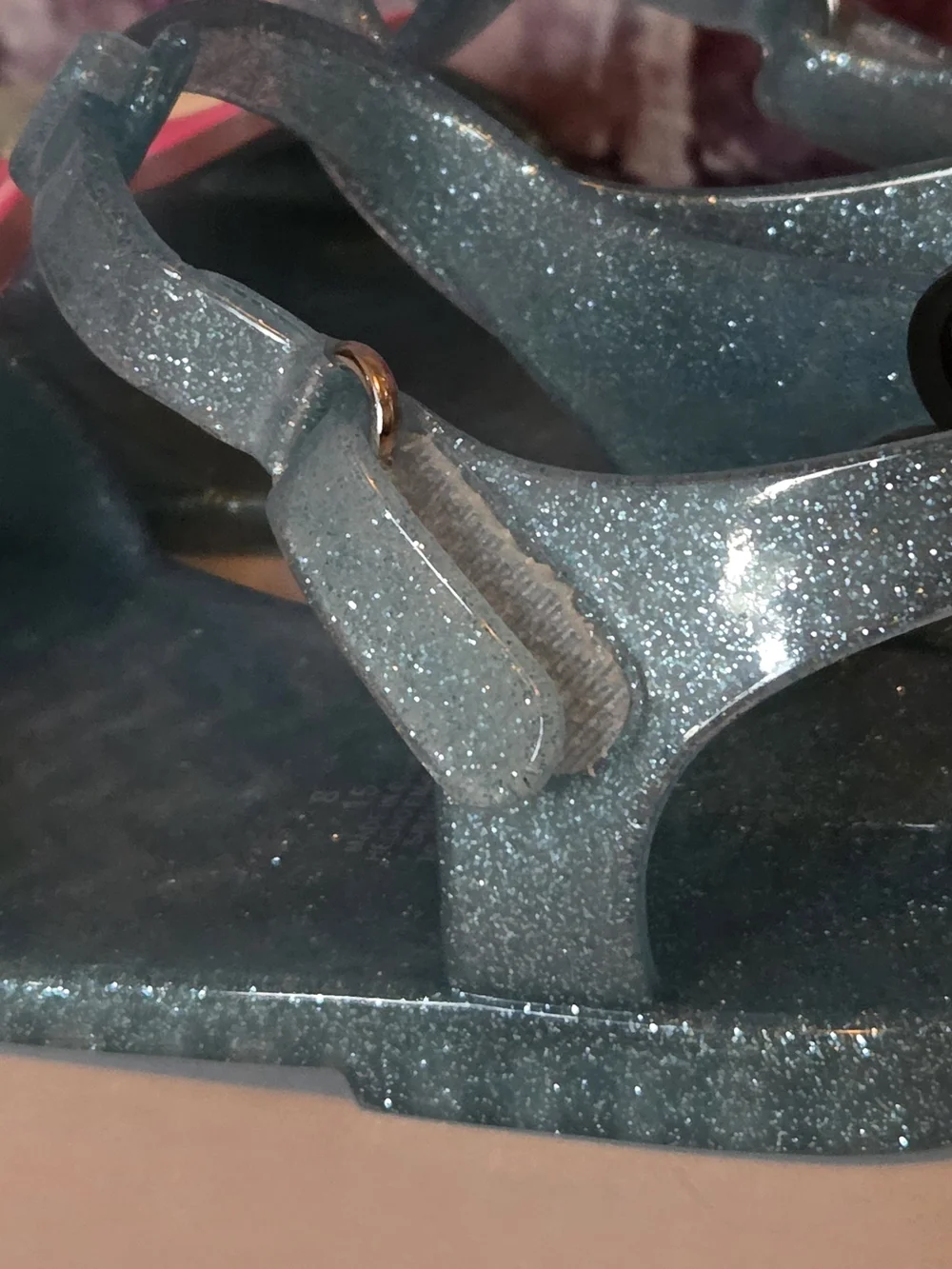 Sparkle Mermaid Jelly Sandals NWT